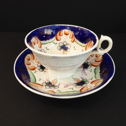 18 - An interesting selection of ceramics to include a pair of 19th century Royal Worcester comports reta... 