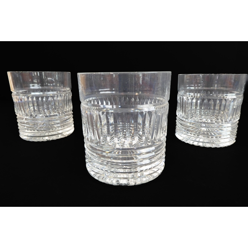 54 - An assortment of 24 quality drinking glasses to include cut and etched glass, short sets and singles... 