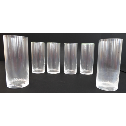 54 - An assortment of 24 quality drinking glasses to include cut and etched glass, short sets and singles... 