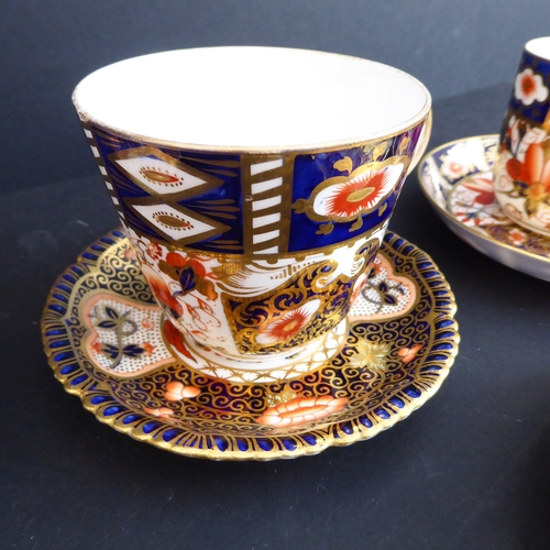 6 - A good selection of Royal Crown Derby ceramics hand-gilded and decorated in the Imari palette to inc... 