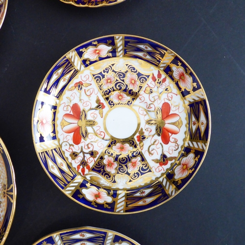 6 - A good selection of Royal Crown Derby ceramics hand-gilded and decorated in the Imari palette to inc... 