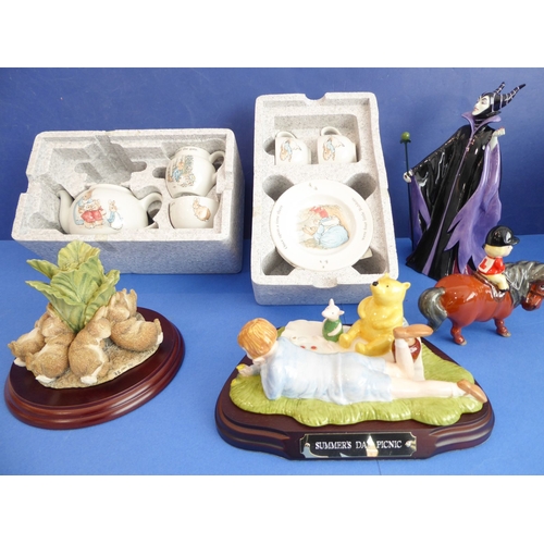 10A - Various ceramics and sculpture to include:
 Royal Doulton - Winnie-the-Pooh Collection - 'Summer's D... 