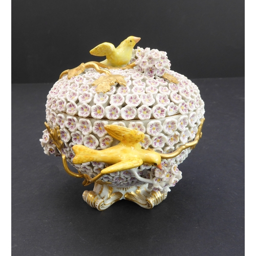 25 - A group of four comprising:
 a pair of early 19th century urn-style vases hand-gilded and decorated ... 