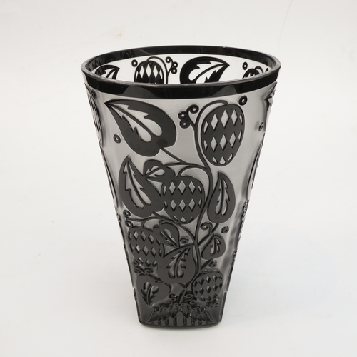 25 - A group of four comprising:
 a pair of early 19th century urn-style vases hand-gilded and decorated ... 