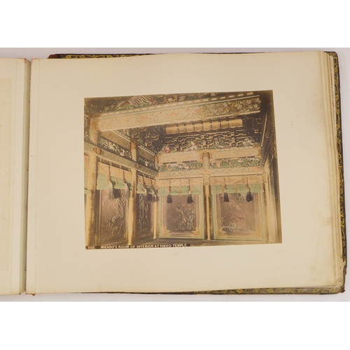 398 - A fascinating late 19th century Japanese folio of high-definition colour plates depicting figures, s... 