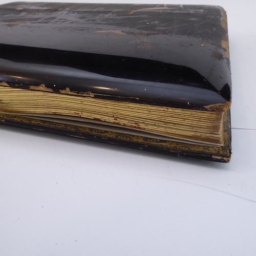 398 - A fascinating late 19th century Japanese folio of high-definition colour plates depicting figures, s... 
