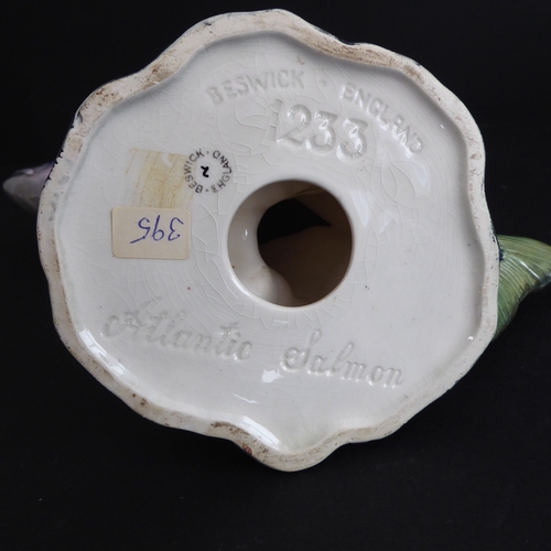 40 - A Beswick group of four: Atlantic Salmon (1233), Trout (1246) (both with printed and impressed marks... 