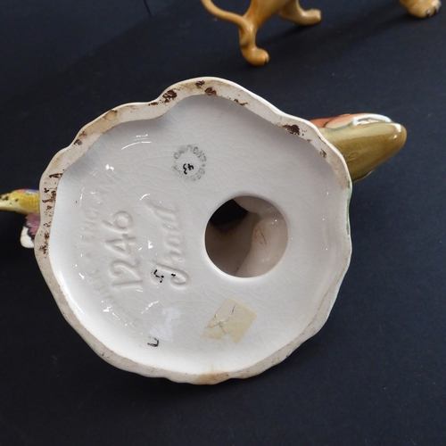 40 - A Beswick group of four: Atlantic Salmon (1233), Trout (1246) (both with printed and impressed marks... 