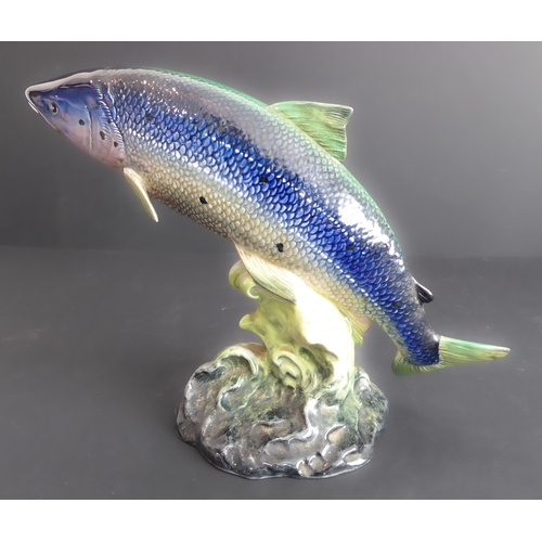 40 - A Beswick group of four: Atlantic Salmon (1233), Trout (1246) (both with printed and impressed marks... 