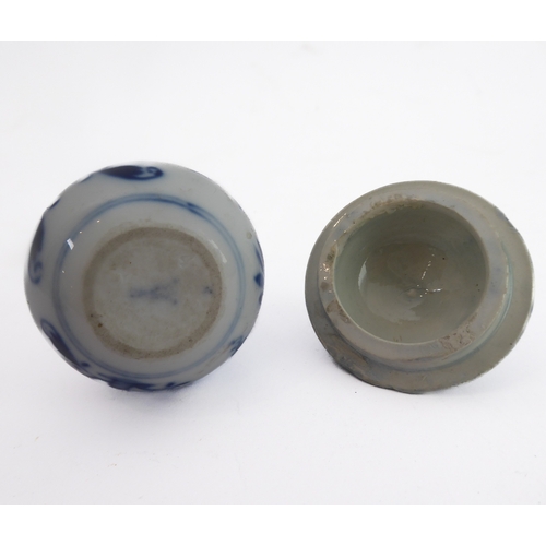 9 - An interesting selection of ceramics and associated to include an 18th century English cup, an 18th/... 