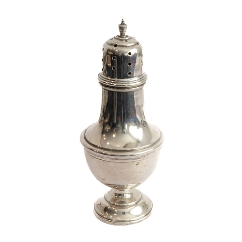 210 - A selection of silver and silver-plate to include a hallmarked-silver caster, a pair of dwarf silver... 