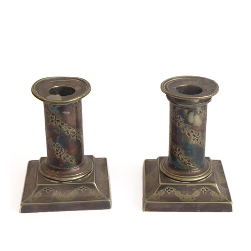 210 - A selection of silver and silver-plate to include a hallmarked-silver caster, a pair of dwarf silver... 