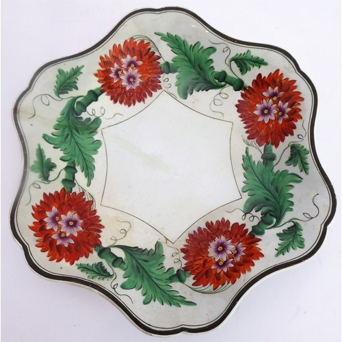 38 - Early/mid 19th century ceramics to include various cups, bowls, saucers, a leaf-shaped cup with hand... 