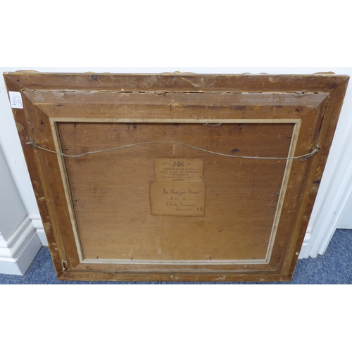 485 - F VICTOR MASSARD (Scottish, 19th century) - 'In Cadzow Forest', watercolour, signed lower left (13¾ ... 