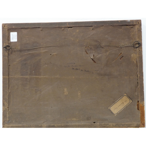 486 - 19th century English School - 'Up the Fender', watercolour, monogrammed HG lower right, signed, insc... 