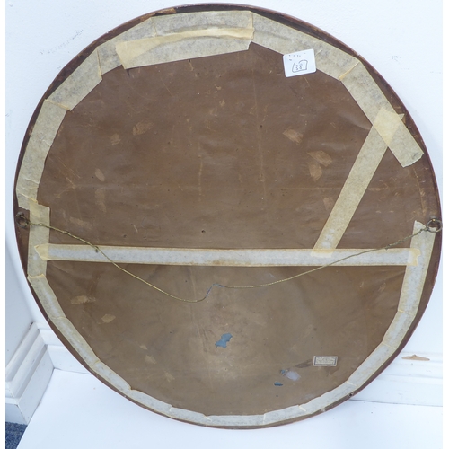 502 - Mid 19th century English School -- Triple three-quarter length portrait of a lady seated in an inter... 