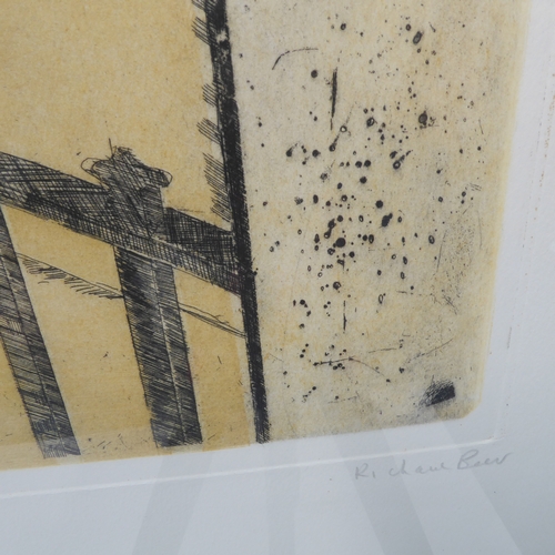 516 - RICHARD BEER (1928-2017) a large limited edition (60 of 70) coloured etching, 'Palermo'; signed in p... 