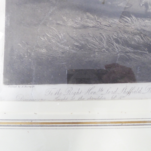 510 - JAMES WARD RA after ALEXANDER NASMYTH - 'The Spottiswoode Ox', mezzotint on wove paper (plate size 1... 