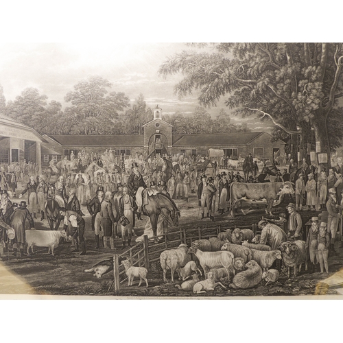 510 - JAMES WARD RA after ALEXANDER NASMYTH - 'The Spottiswoode Ox', mezzotint on wove paper (plate size 1... 