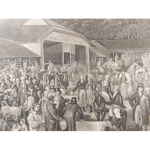 510 - JAMES WARD RA after ALEXANDER NASMYTH - 'The Spottiswoode Ox', mezzotint on wove paper (plate size 1... 