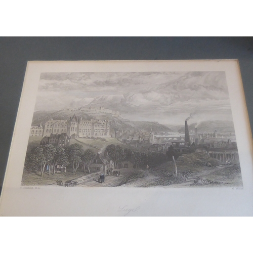 506 - A good selection of gilt framed and glazed hand-coloured 19th century engravings including topograph... 