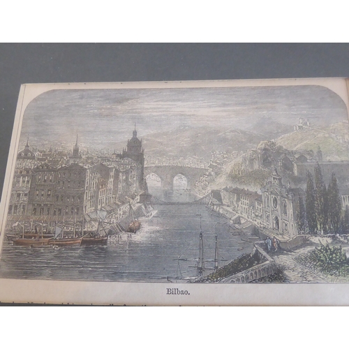 506 - A good selection of gilt framed and glazed hand-coloured 19th century engravings including topograph... 