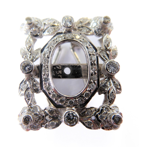 130 - A pair of 18-carat gold, diamond and turquoise earrings (can also be worn as studs)