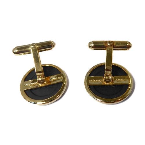 144 - A selection of various vintage and later cufflinks to include:
 silver and mother of pearl examples,... 