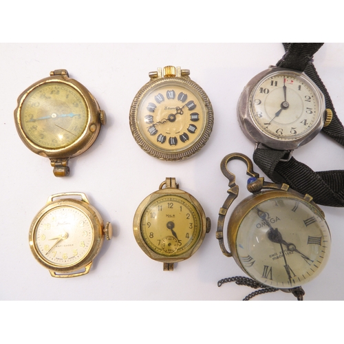 199 - Ten mostly lady's early 20th century wristwatches (spares or repair)