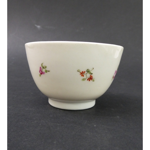 35 - Fourteen mostly early 19th century pieces:
 7 tea bowls;
 4 cups and saucers;
 a transfer-decorated ... 