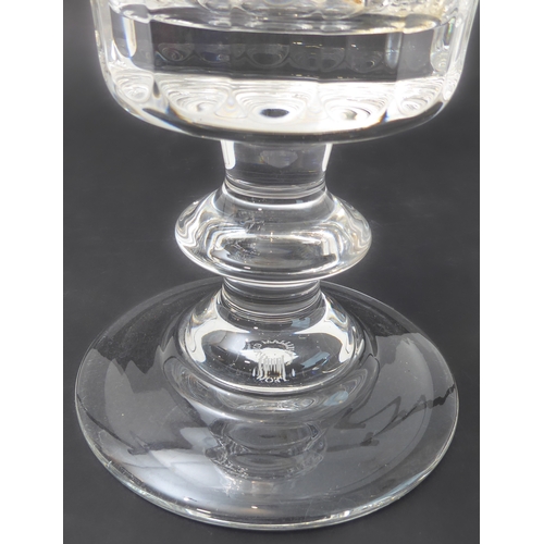 105 - A William Yeoward crystal sporting trophy vase: engraved 'Junior European Three Day Event Championsh... 