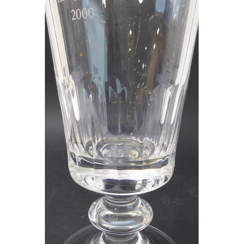 105 - A William Yeoward crystal sporting trophy vase: engraved 'Junior European Three Day Event Championsh... 