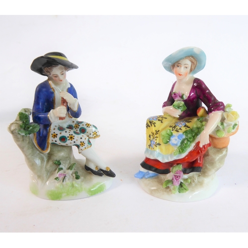 31 - An interesting selection of ten ceramic pieces to include 19th century hand-decorated continental po... 