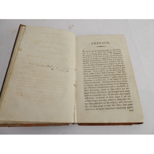 372 - Three sets and 6 individual books to include:
 an early 19th century leather-bound volume 'Methodism... 