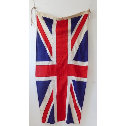 223 - An original hand-stitched Union Jack flag: label for John Edgington and Co. Ltd, 108 Old Kent Road L... 