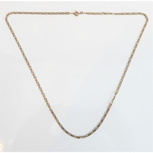 105 - A 9-carat yellow-gold link-chain necklace (approx. 3.33 g).