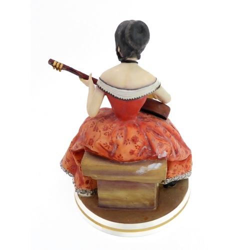 17 - A circa 1970 Royal Worcester porcelain figure, 'Elaine': limited edition no. 285, printed marks to u... 