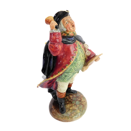 38 - A circa 1952 Royal Doulton figure, 'Town Crier' (HN 2119). (21.5 cm high). 
 (Restored)