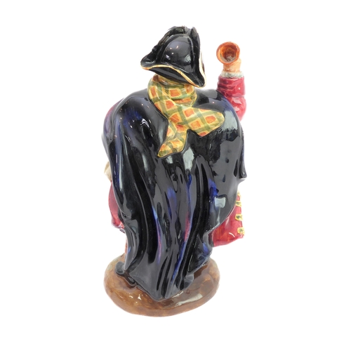 38 - A circa 1952 Royal Doulton figure, 'Town Crier' (HN 2119). (21.5 cm high). 
 (Restored)