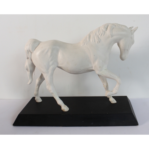 7 - A Beswick model of a grey horse 'Spirit of Freedom' (restored) and another model (possibly Royal Dou... 