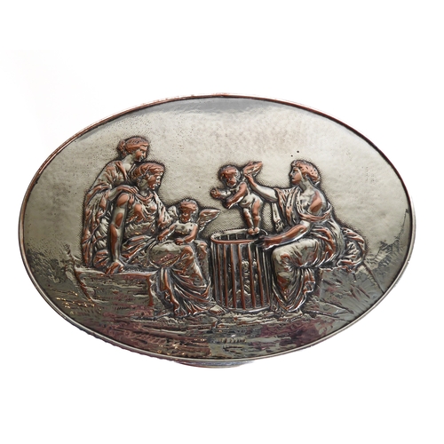 71 - A hallmarked silver easel watch holder, Birmingham 1914 containing a lady's silver-cased fob watch a... 