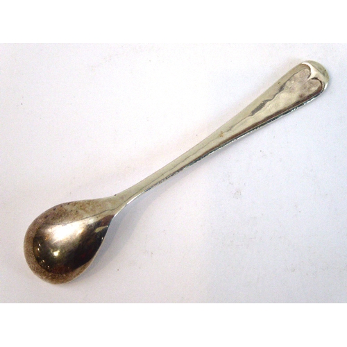 103 - A good hand-planished, hallmarked silver three-piece Arts and Crafts tea service to comprise: 
 a te... 