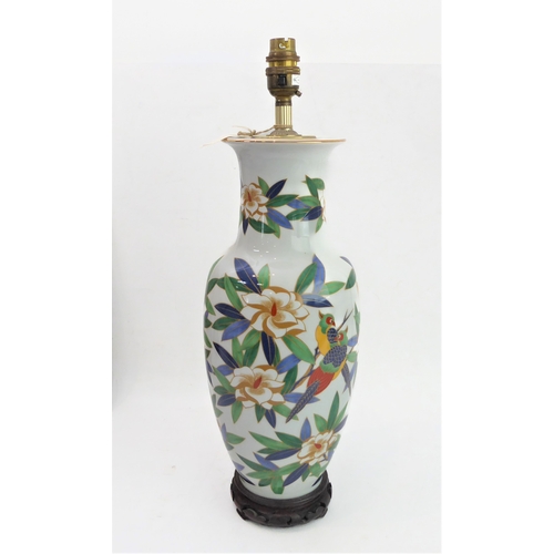 26 - A variety of items to include:
 ceramic lamps;
 a brass two-light adjustable table candelabra;
 an e... 