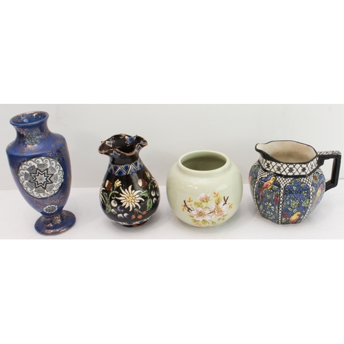 29 - An interesting selection of 24 pieces to include:
 a Myott Son & Co pottery jug in High Art Deco sty... 