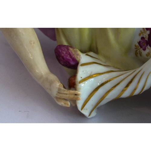 3 - A set of four well-modelled hand-decorated 19th century porcelain figures allegorical of the Seasons... 
