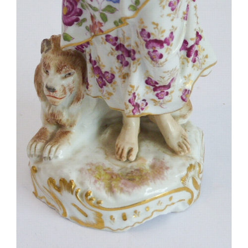 3 - A set of four well-modelled hand-decorated 19th century porcelain figures allegorical of the Seasons... 