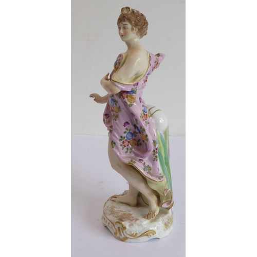 3 - A set of four well-modelled hand-decorated 19th century porcelain figures allegorical of the Seasons... 