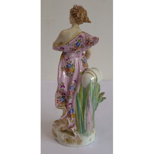3 - A set of four well-modelled hand-decorated 19th century porcelain figures allegorical of the Seasons... 