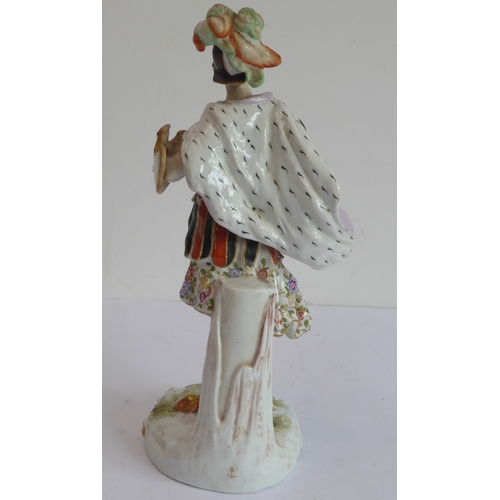 3 - A set of four well-modelled hand-decorated 19th century porcelain figures allegorical of the Seasons... 