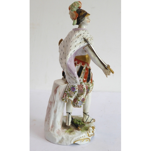 3 - A set of four well-modelled hand-decorated 19th century porcelain figures allegorical of the Seasons... 